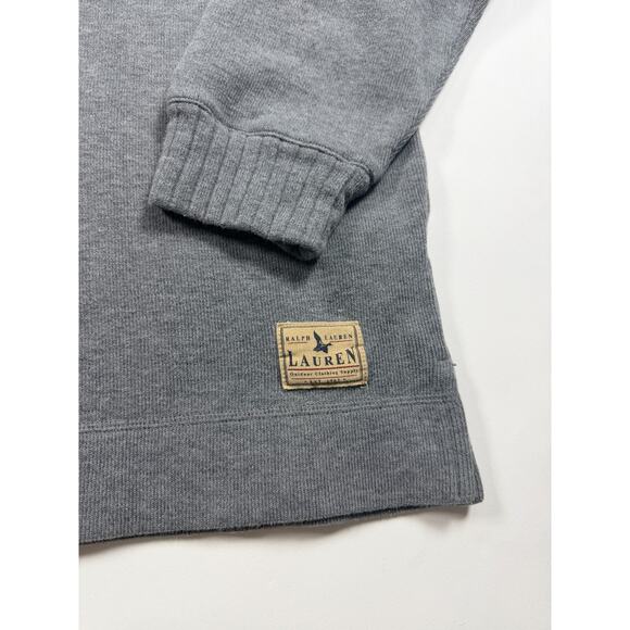 Lauren Ralph Lauren Women’s Gray Knit Sweater – 100% Cotton, Size Large - Picture 2 of 6